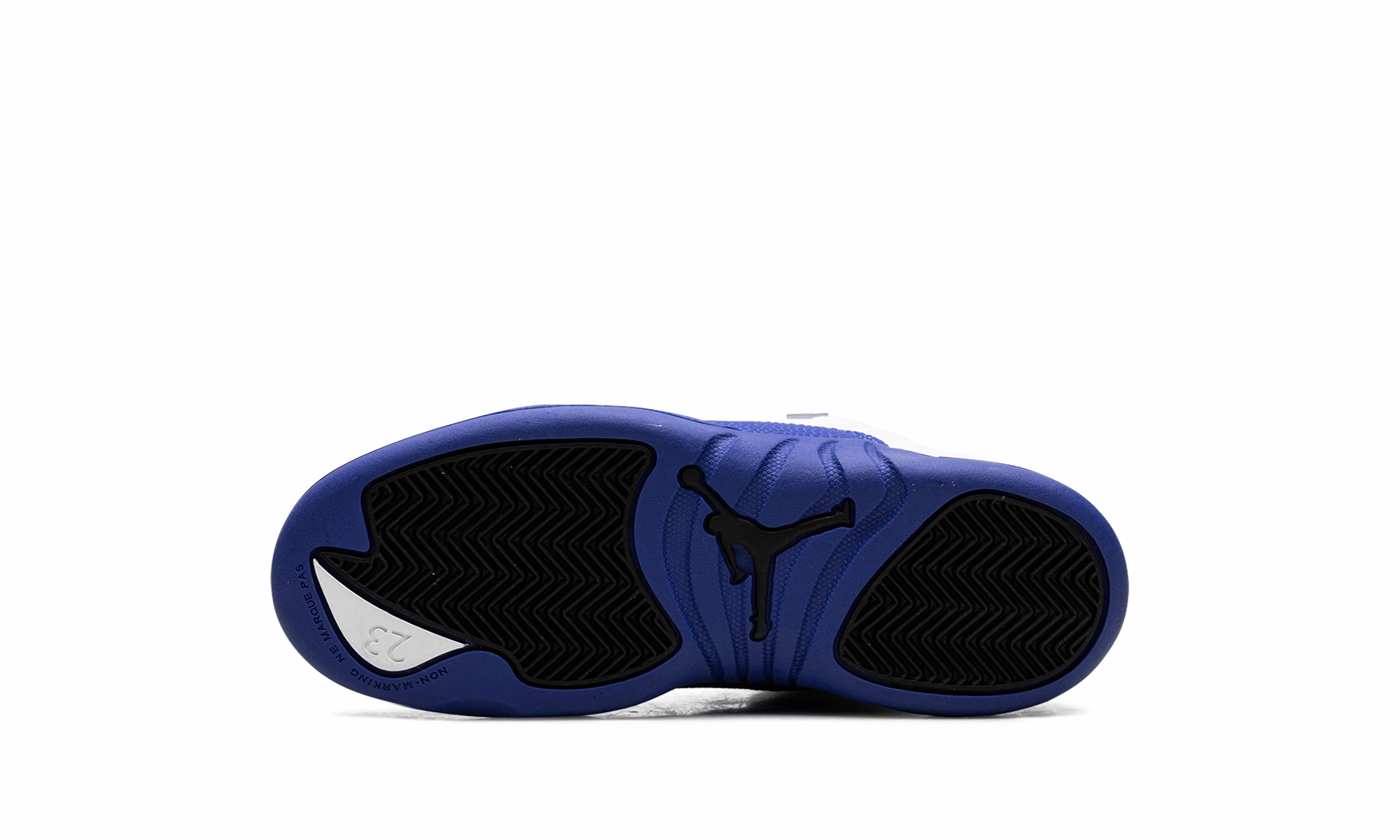 Air Jordan 12 PS "Wizards" running in a crater area shoes