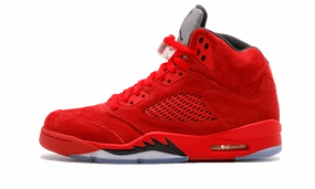 Air Jordan 5 Retro "Red Suede" floral running gear