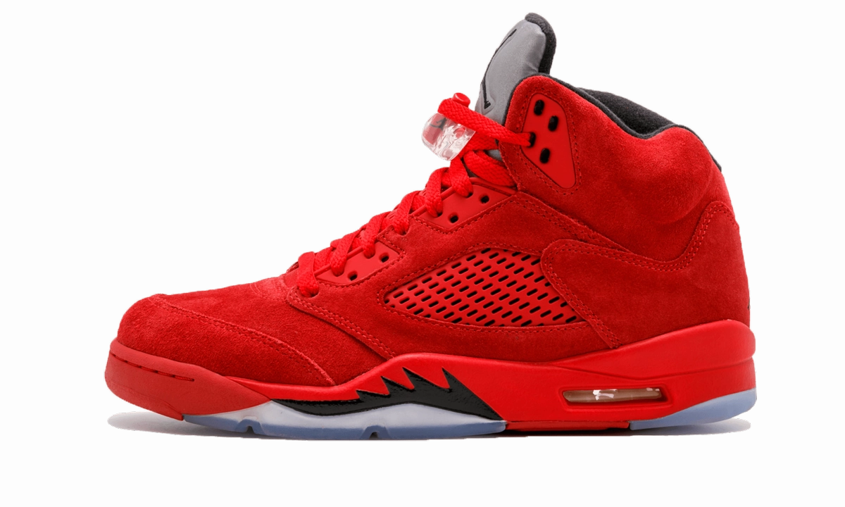 Air Jordan 5 Retro "Red Suede" floral running gear