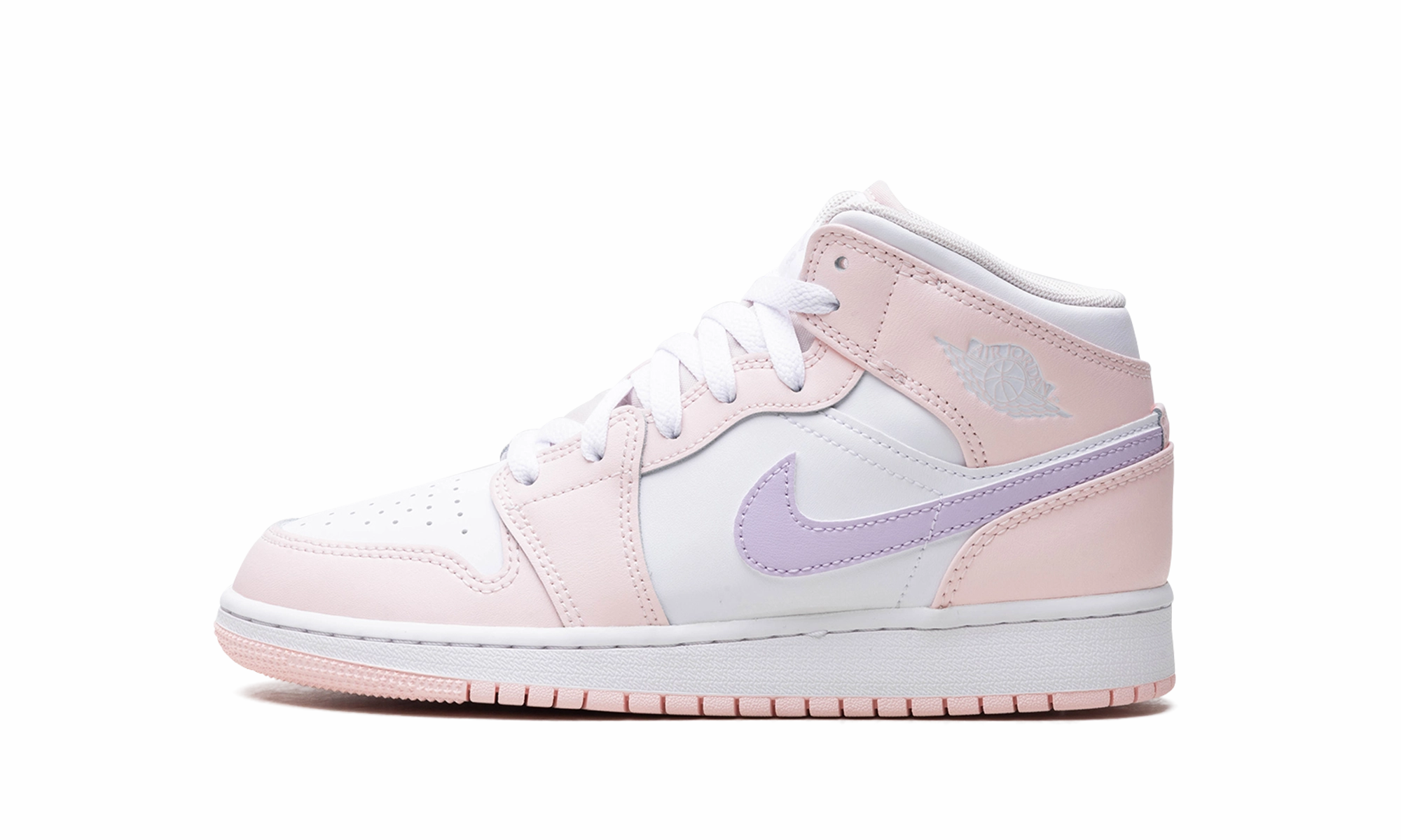 Stretchy Material Air Jordan 1 Mid GS "Pink Wash"