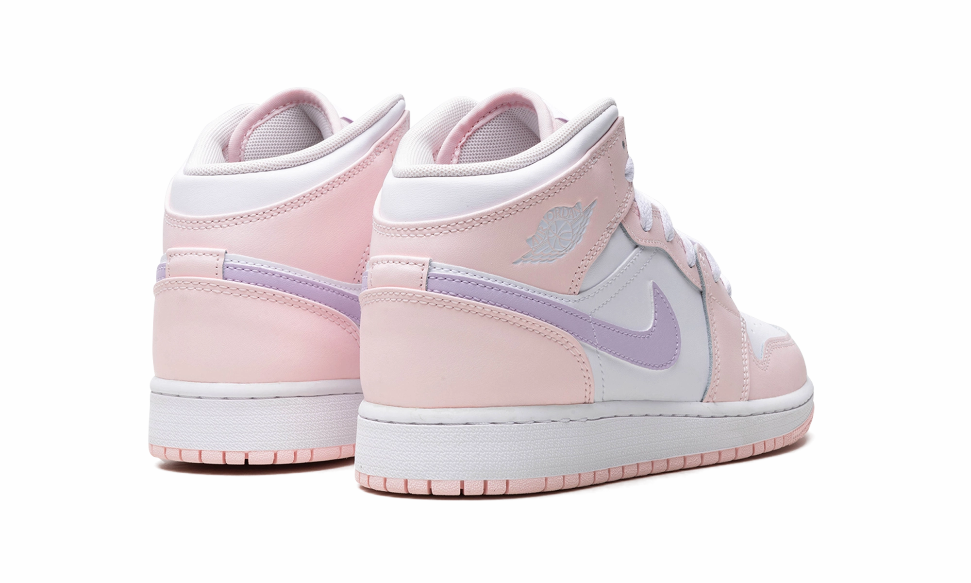 Air Jordan 1 Mid GS "Pink Wash" Smooth Fit