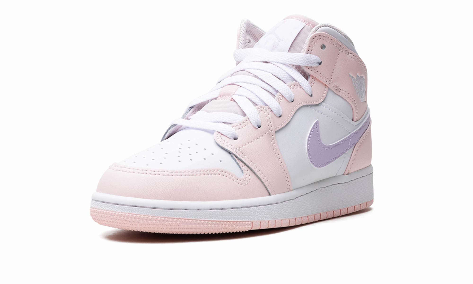 Air Jordan 1 Mid GS "Pink Wash" Stylish Design Run Fast