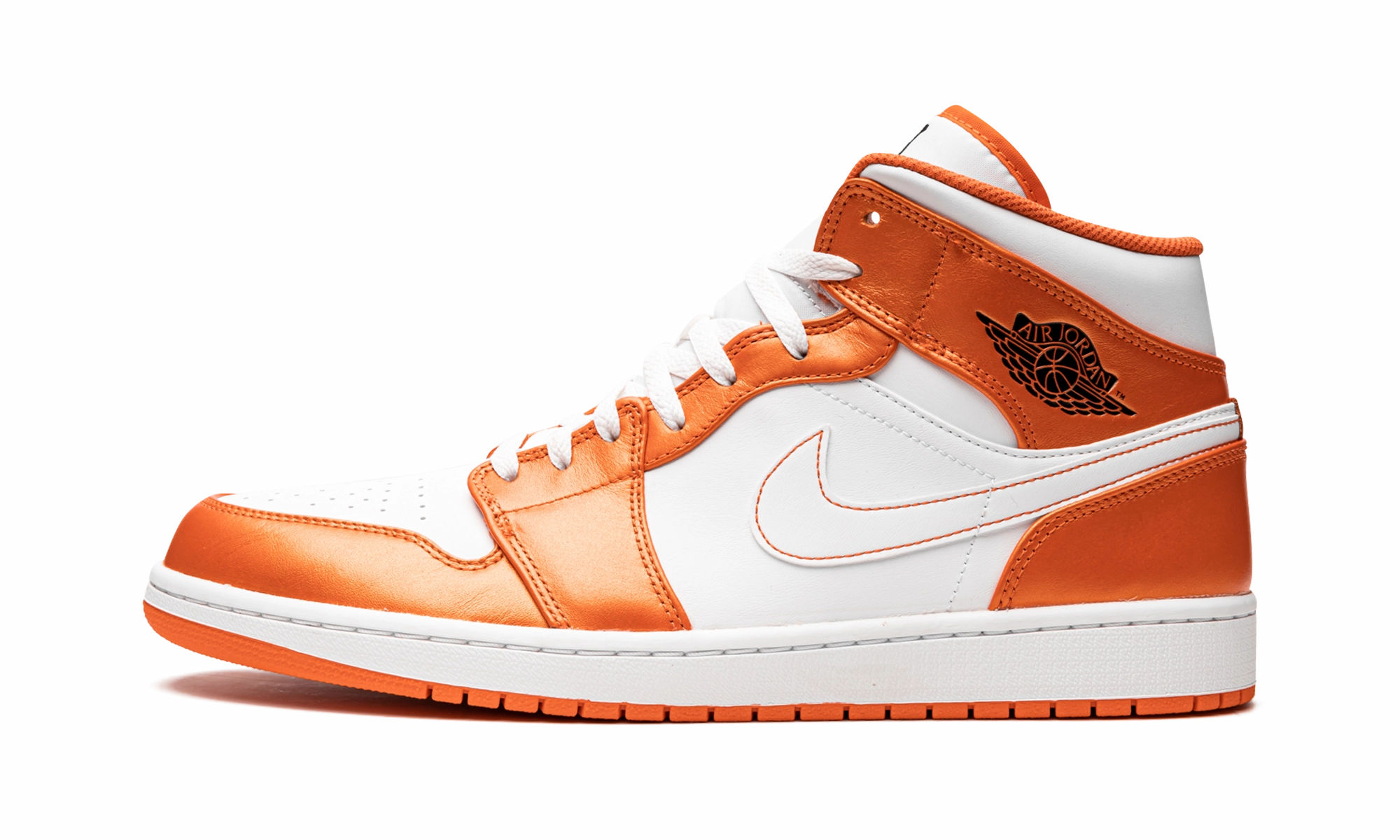 Air Jordan 1 Mid SE "Electro Orange" Breathable fabric Superior Traction