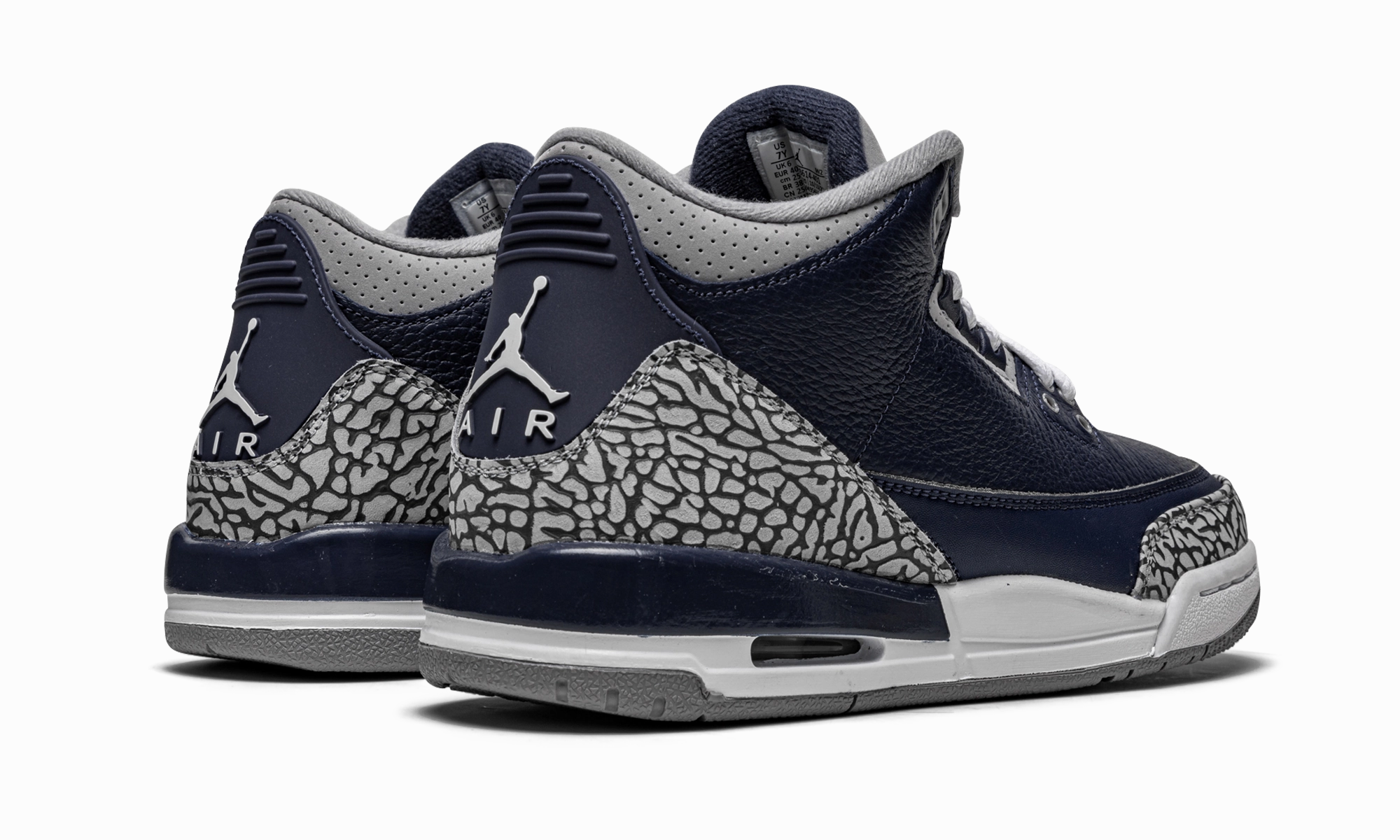 Air Jordan 3 Retro GS "Georgetown" Ultra-soft sole