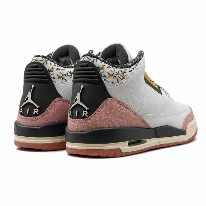 Boost Step Classic Design Air Jordan 3 Retro Vintage Floral
