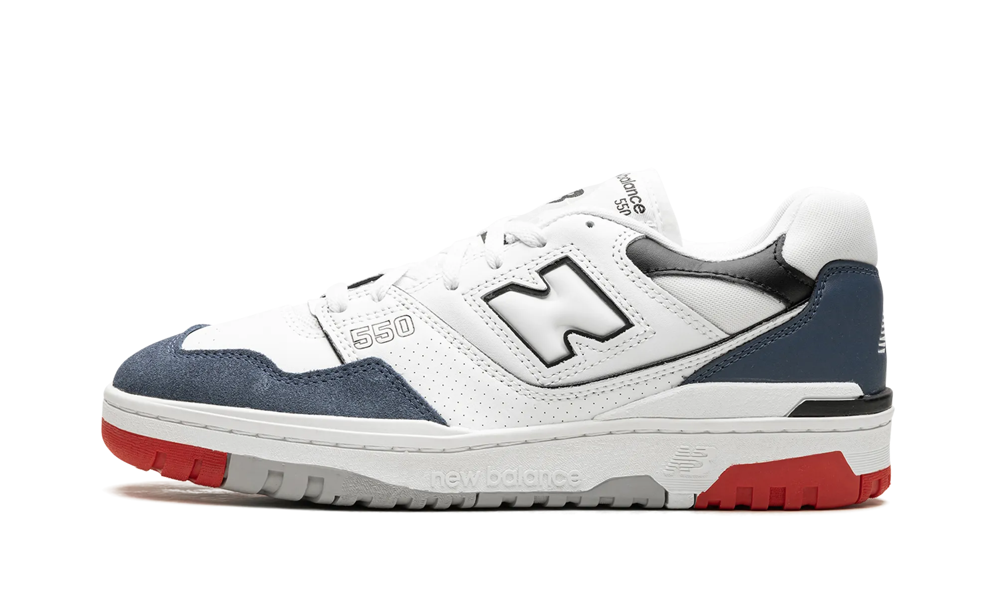 550 "White/Navy/Red" antimicrobial upper shoes