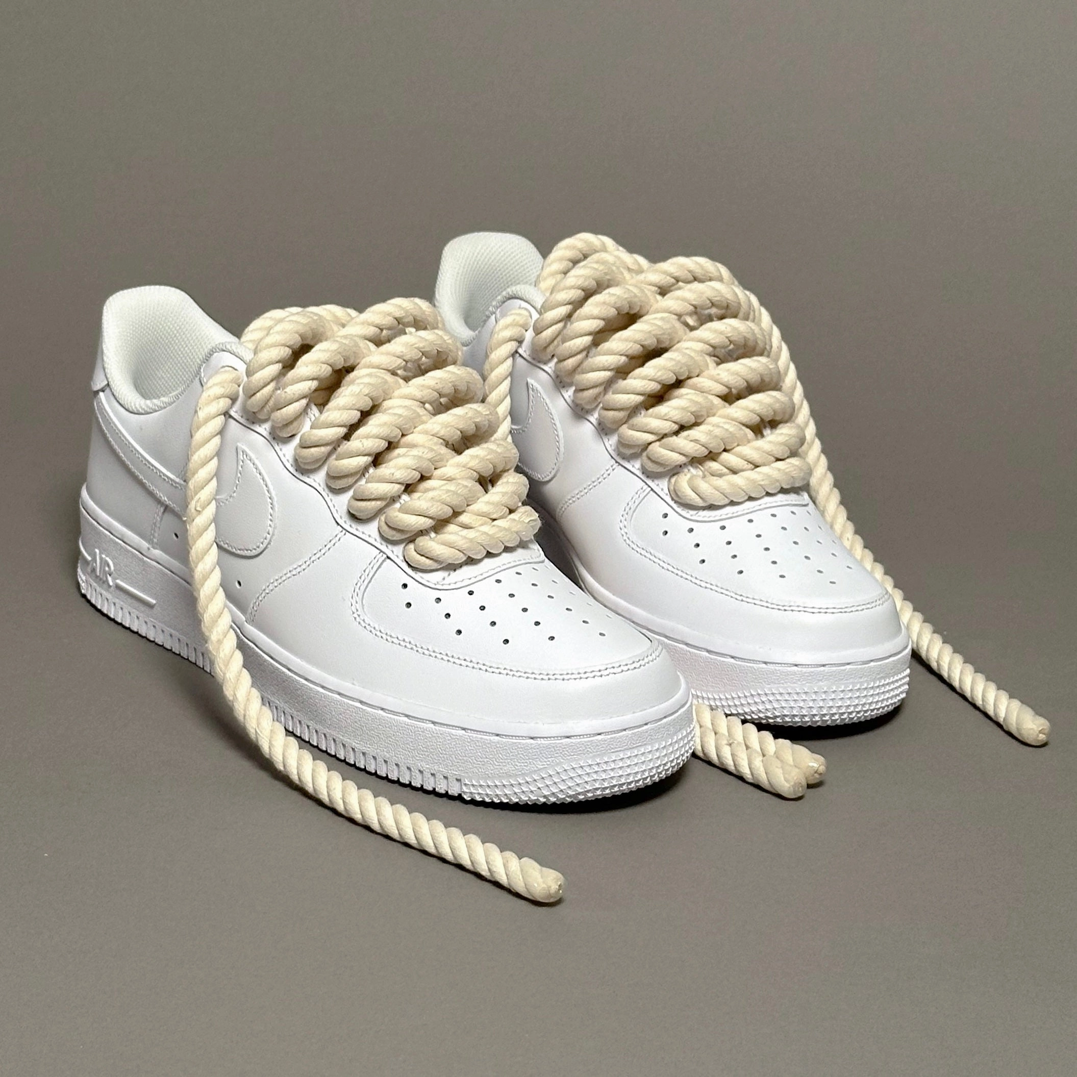 fabric - lining shoes classic shoe aesthetic Nike Air Force 1 "Rope Laces Cream" V2