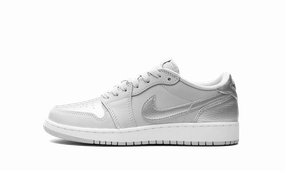 Jordan 1 Low OG GS "Metallic Silver" Stay Dry