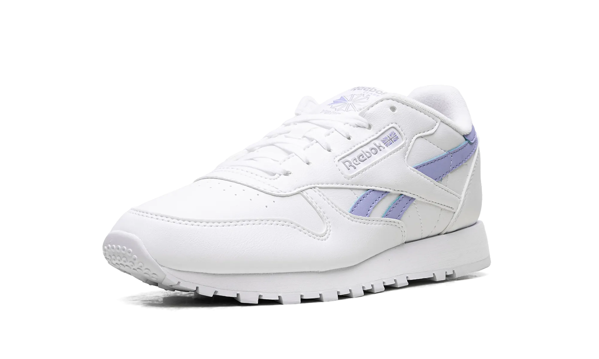 Classic Leather WMNS "White Lilac Glow" high - top reinforced - heel - area shoes