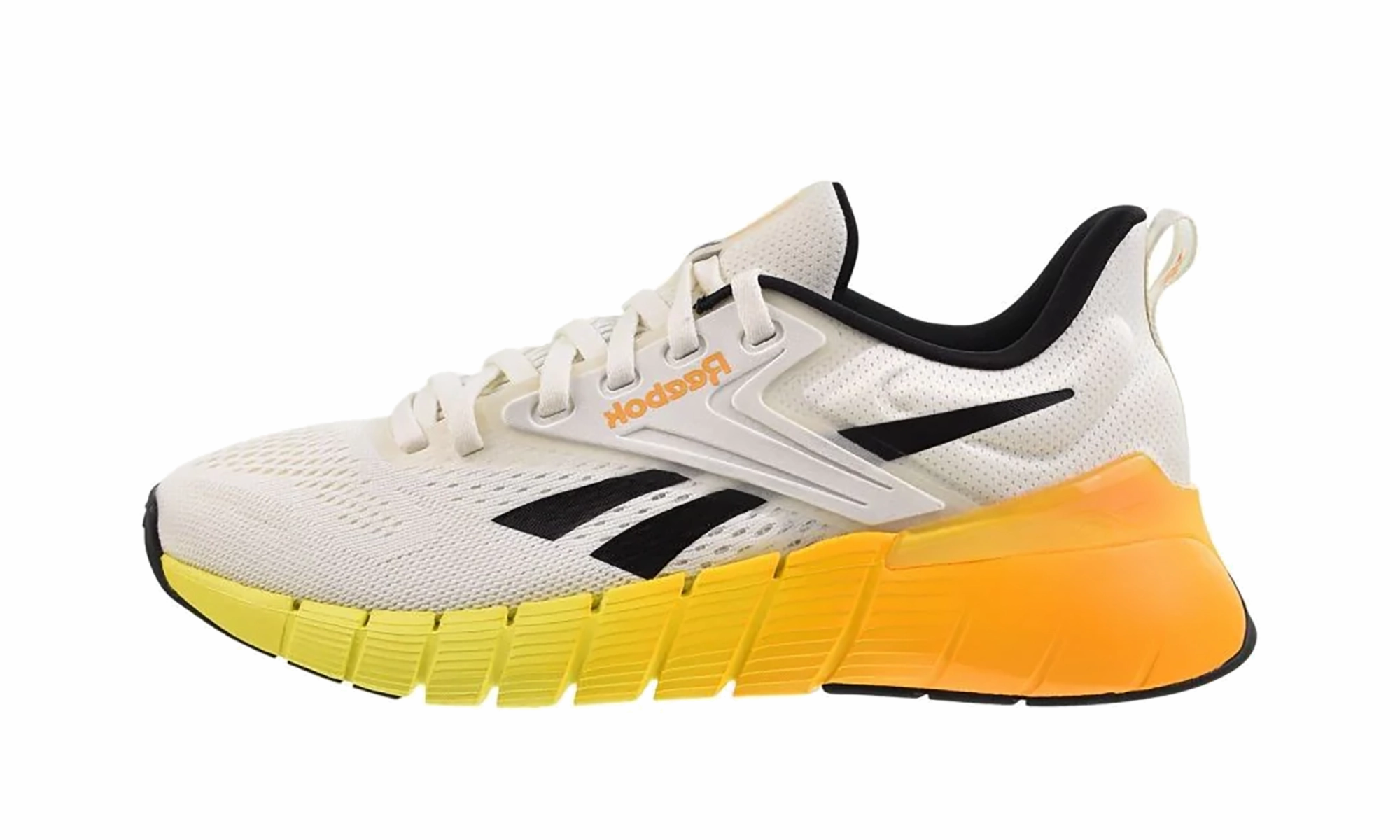 metallic running gear Nano Gym "Chalk/Black/Electric Amber"