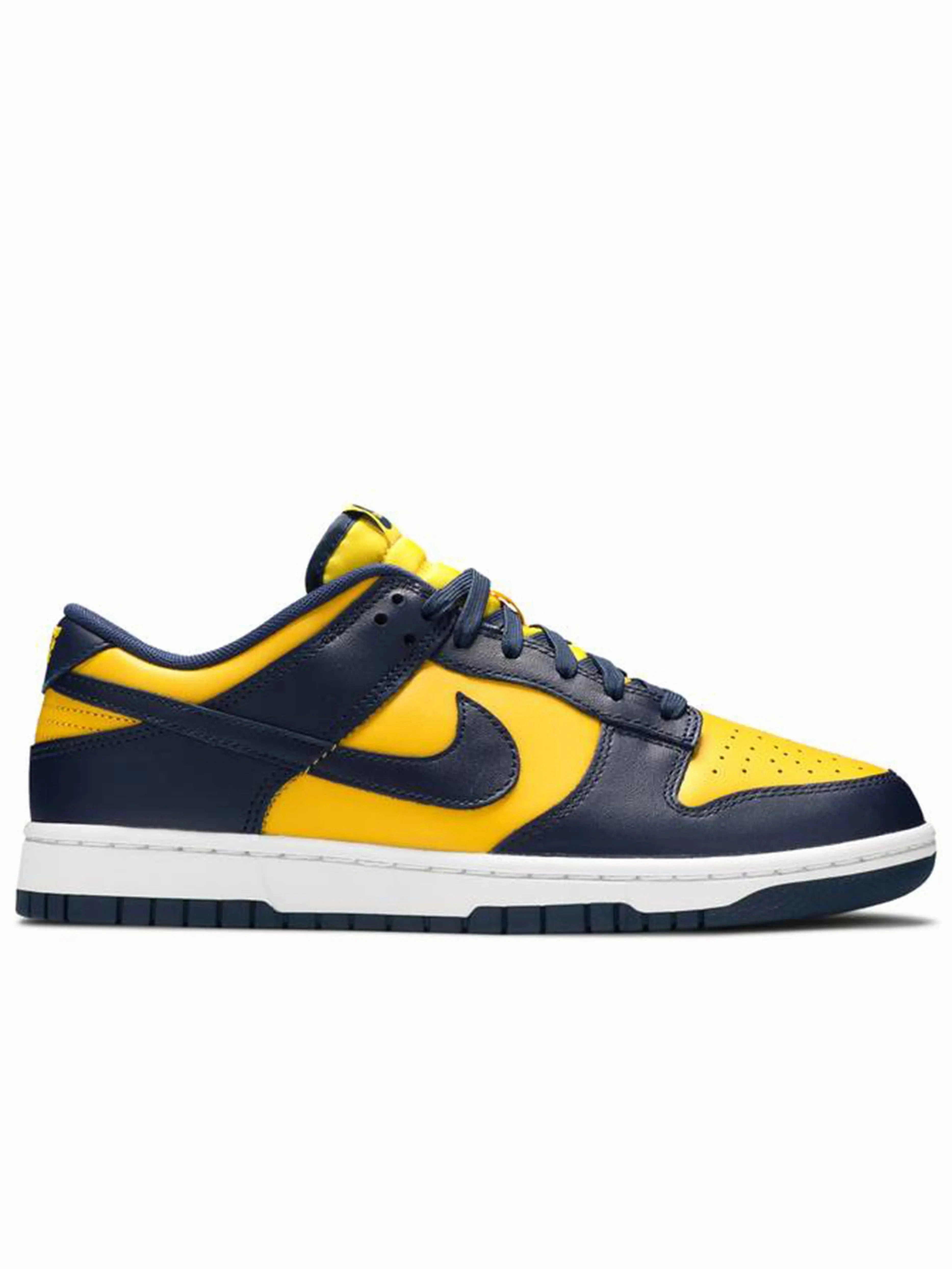 leather upper shoes seamless upper shoes Nike Dunk Low Retro Michigan PS [2021]