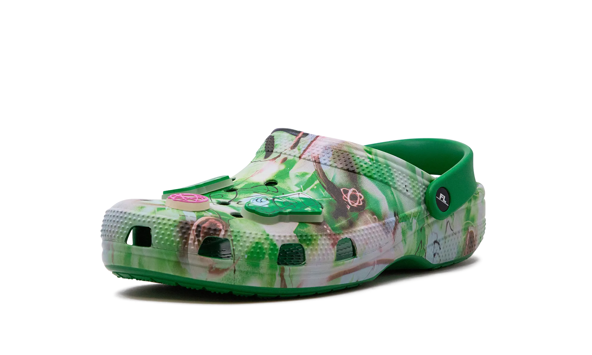 Comfortable for trail running Clog "Futura Laboratories - Green Ivy"