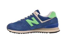 Racing performance soft - touch shoes 574 "Blue Agate/Lime Leaf"