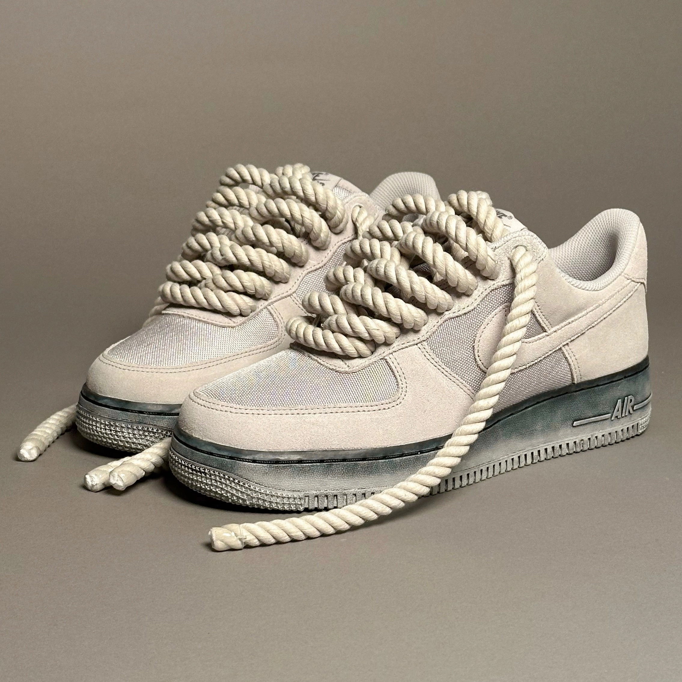 Nike Air Force 1 Desert "Rope Laces Desert" V2 triathlon running wear shock - absorbing foam shoes