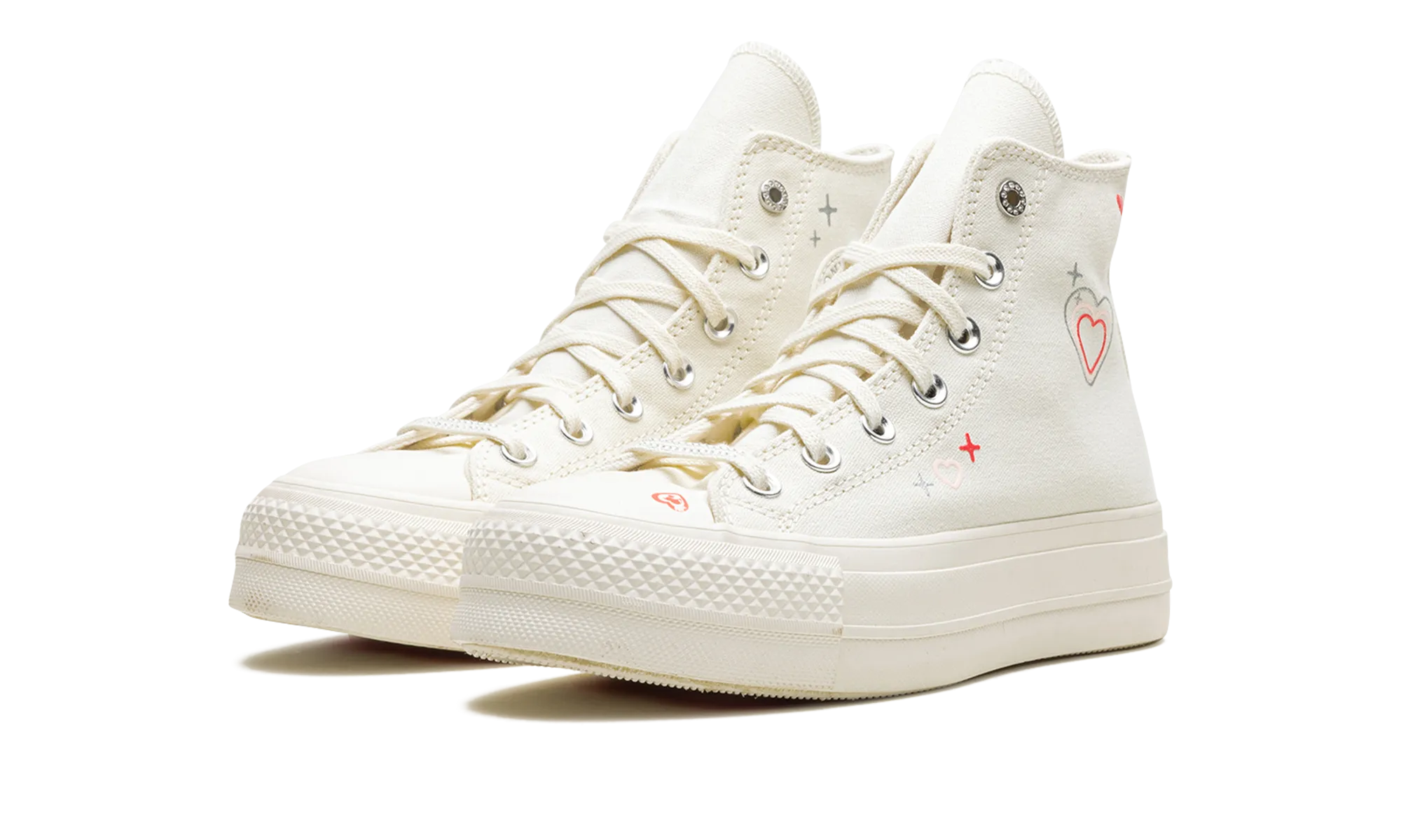 Classic Style CHUCK TAYLOR ALL STAR LIFT PLATFORM HIGH WMNS "Y2K Heart"