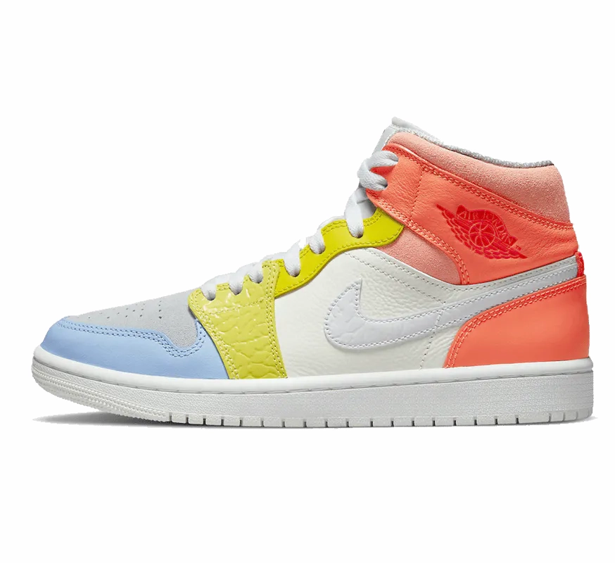 track events right - foot Air Jordan 1 Mid To My First Coach (W)