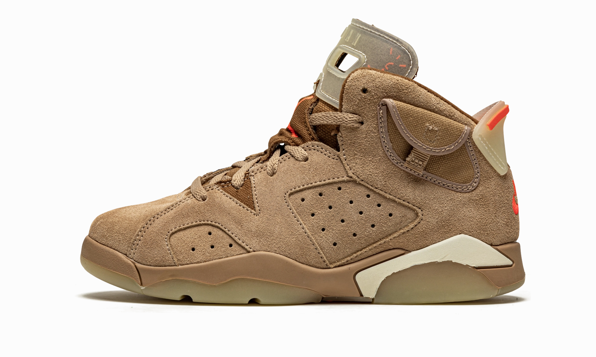 Light - weight laces Air Jordan 6 Retro PS "Travis Scott - British Khaki"