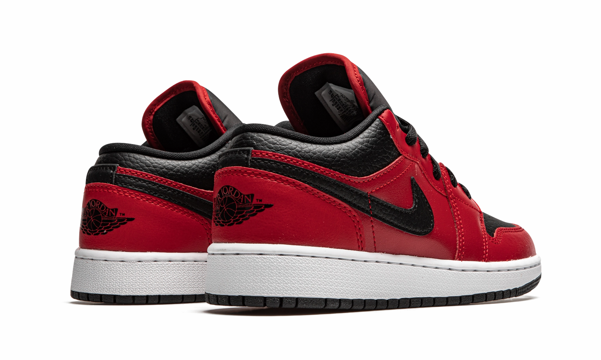 Lightweight Upper Air Jordan 1 Low GS "Black Pebbled"