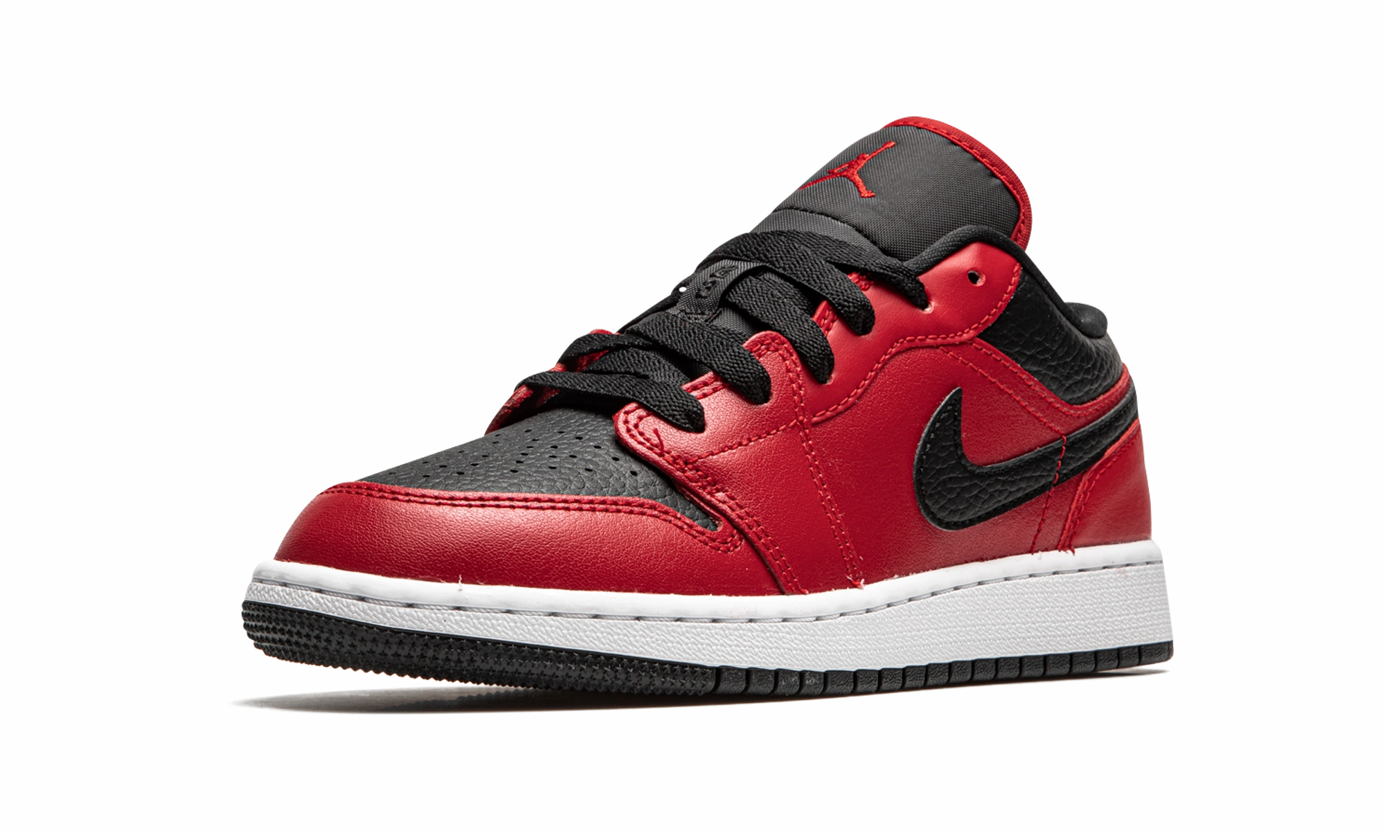 Foam Midsole Adjustable Design Air Jordan 1 Low GS "Black Pebbled"