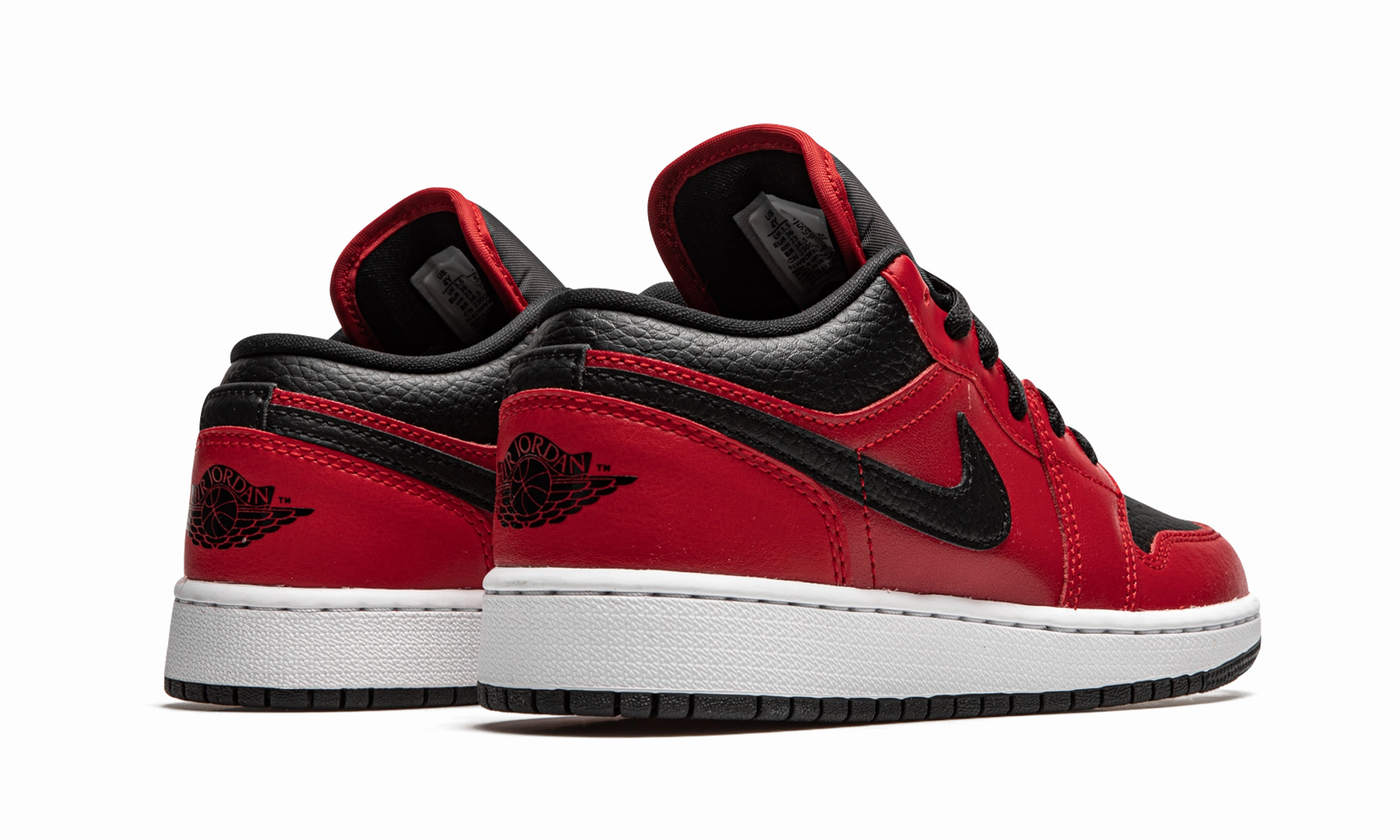 Air Jordan 1 Low GS "Black Pebbled" Sleek cushioning