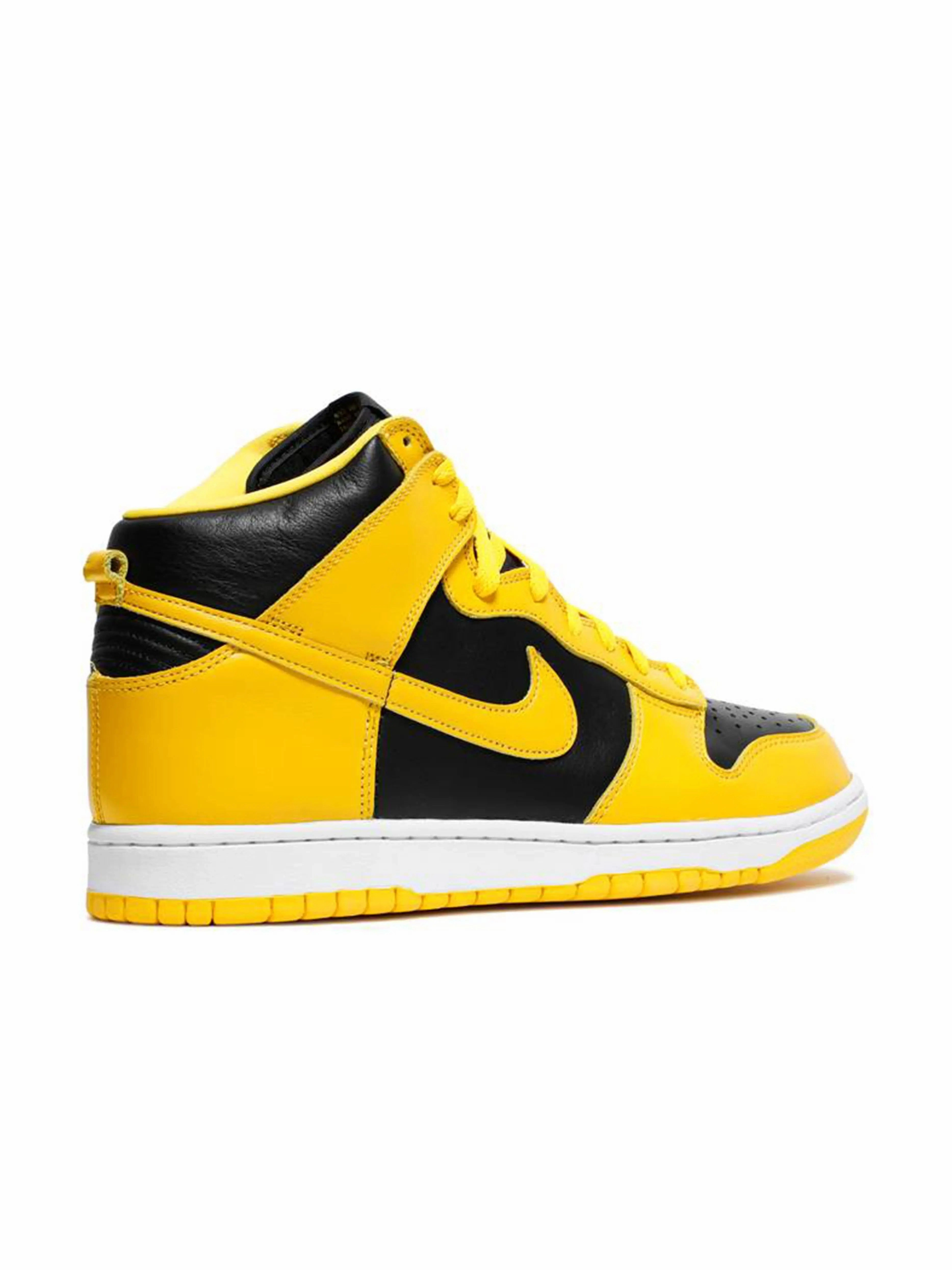 anti - static shoes Nike Dunk High Black Varsity Maize
