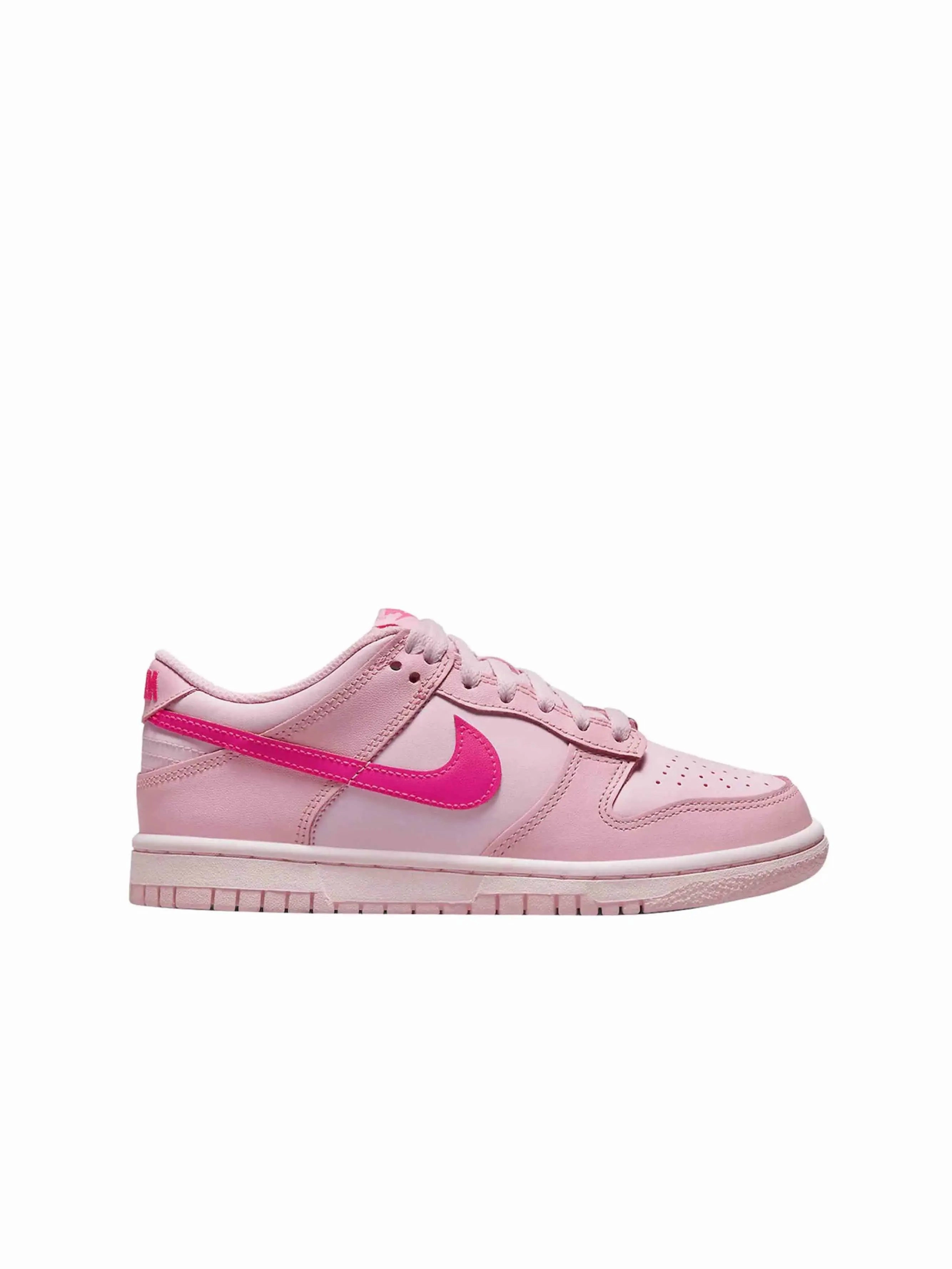 Nike Dunk Low Triple Pink (GS) zipper - closure shoes
