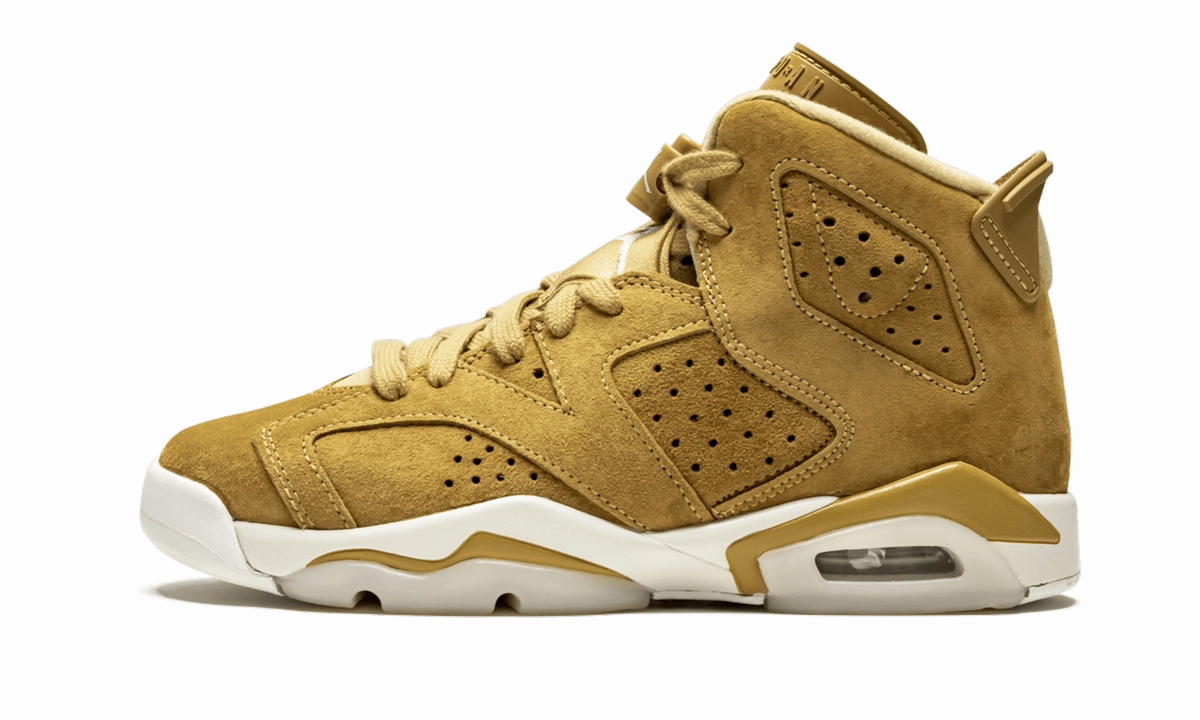 Air Jordan 6 Retro GS "Wheat" high - jump shoes beginner runner's shoe pick