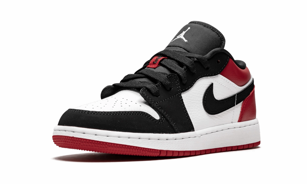 Neutral Colors Soft Finish Air Jordan 1 Low GS "Black Toe"