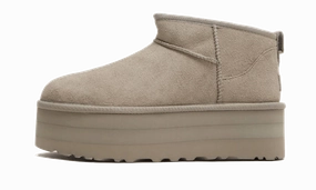 UGG Classic Ultra Mini Platform Boot Goat Run Step Low Cut