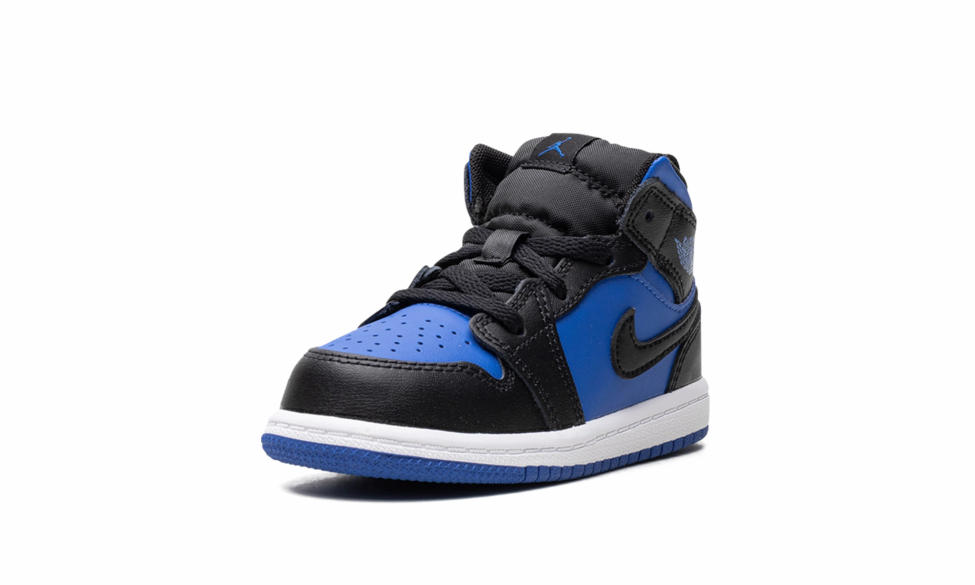Upgraded flexibility All-day arch AIR JORDAN 1 MID TD "BLACK ROYAL BLUE"