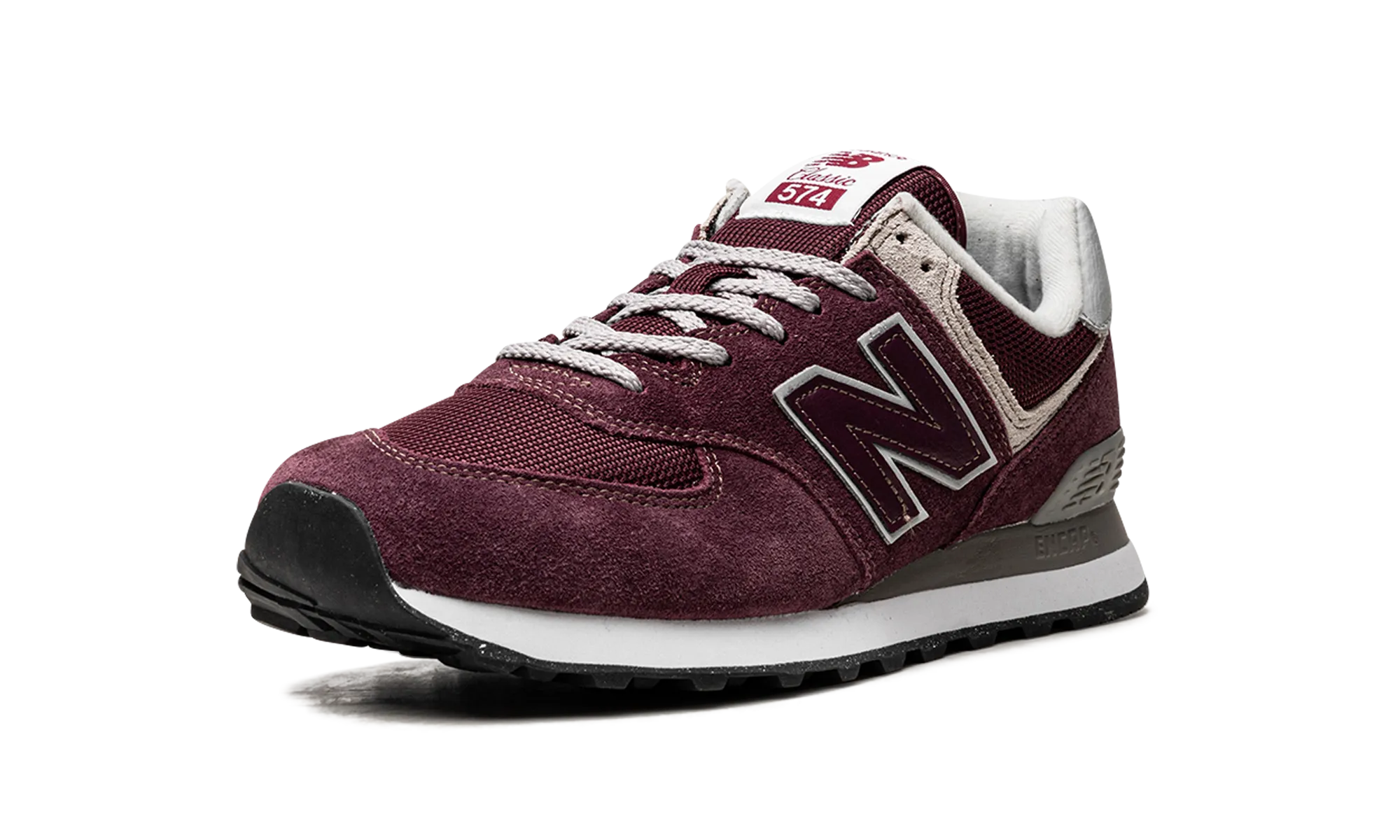 574 "Burgundy" Magnificent style smooth shoes