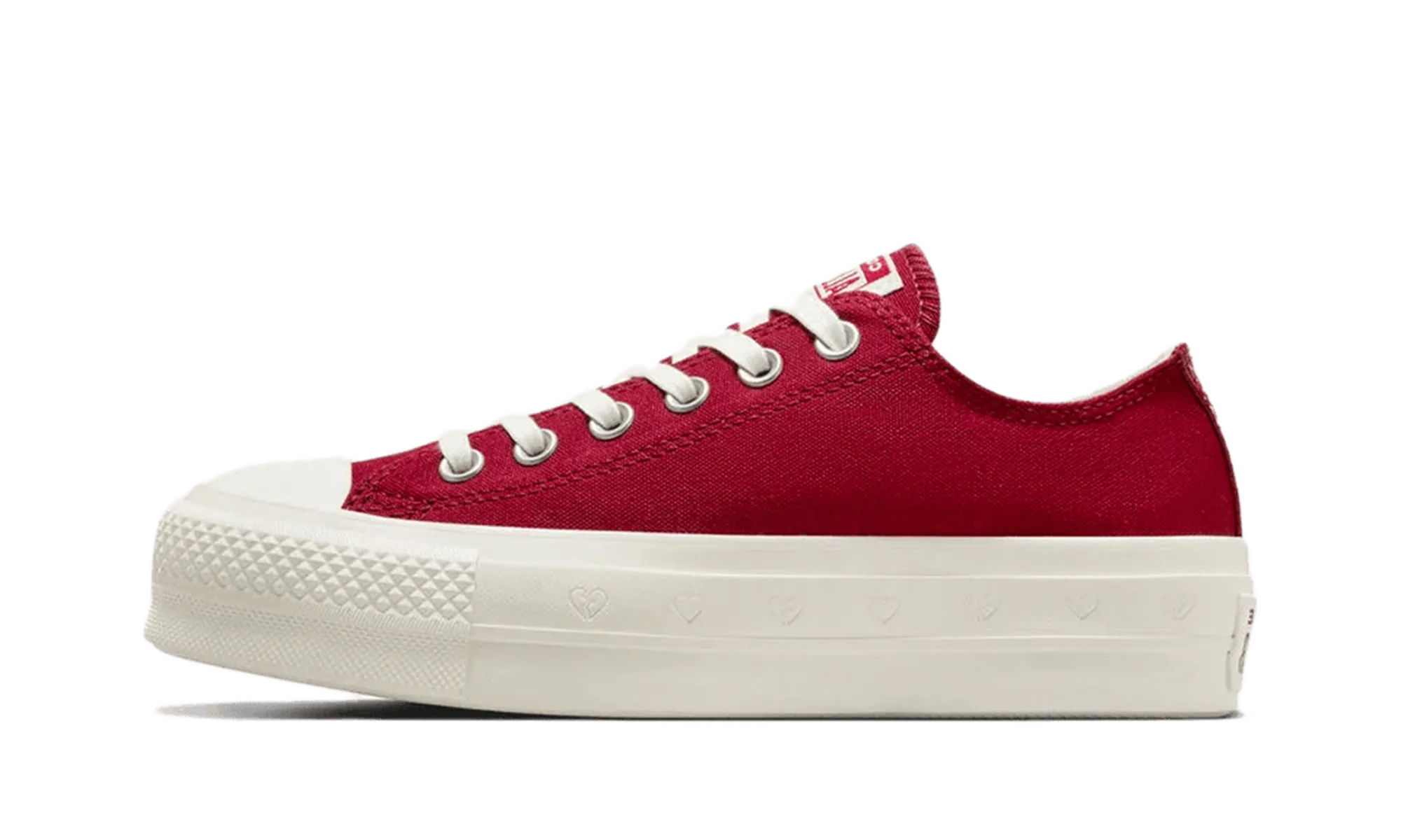 Soft White Chuck Taylor All Star Lift Platform Low WMNS "Valentine's Day 2025"