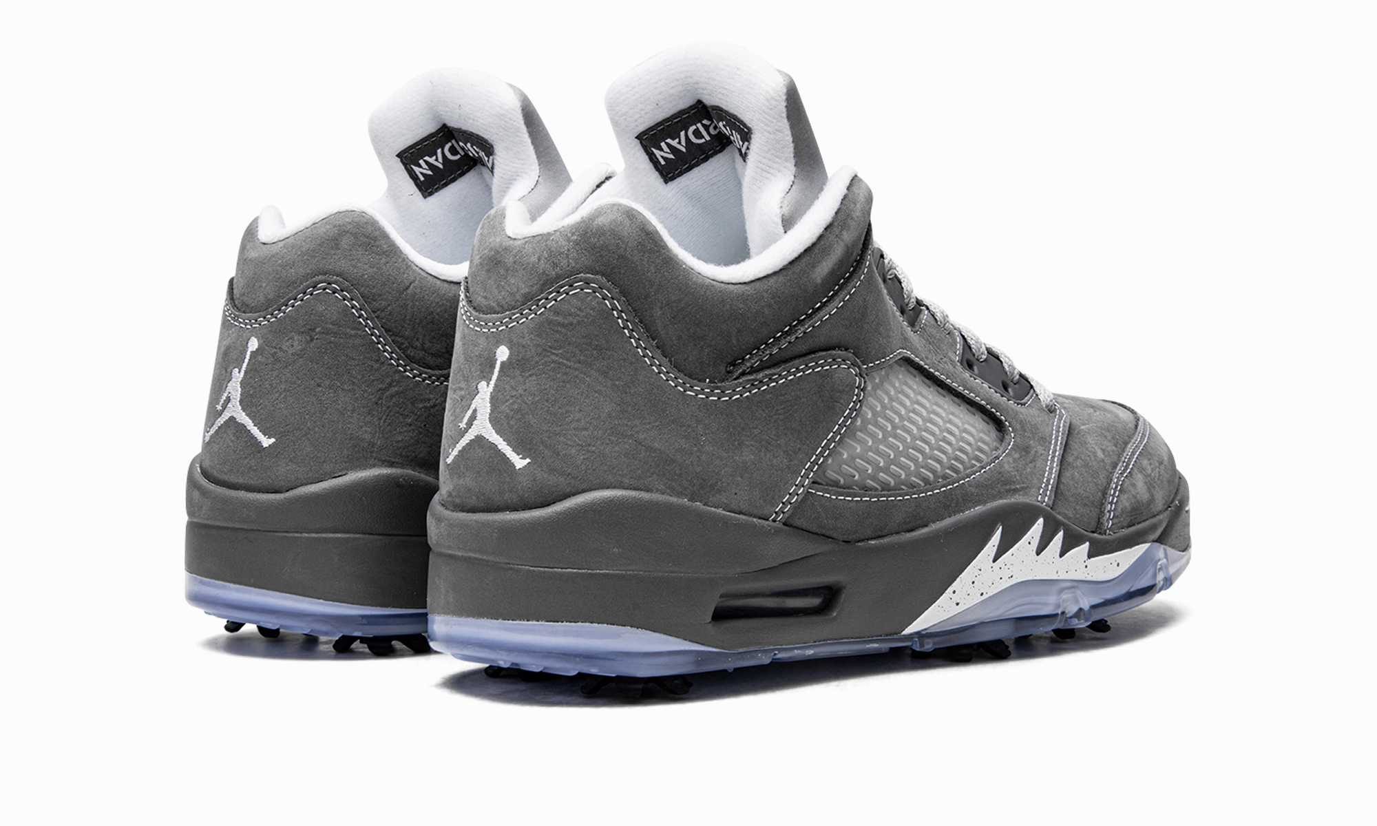 Air Jordan 5 Low Golf "Wolf Grey" Slippery Surface Running Heel Pad