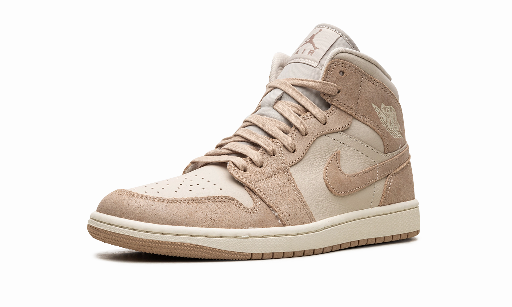 Travel Light AIR JORDAN 1 MID SE WMNS "Legend Light Brown"