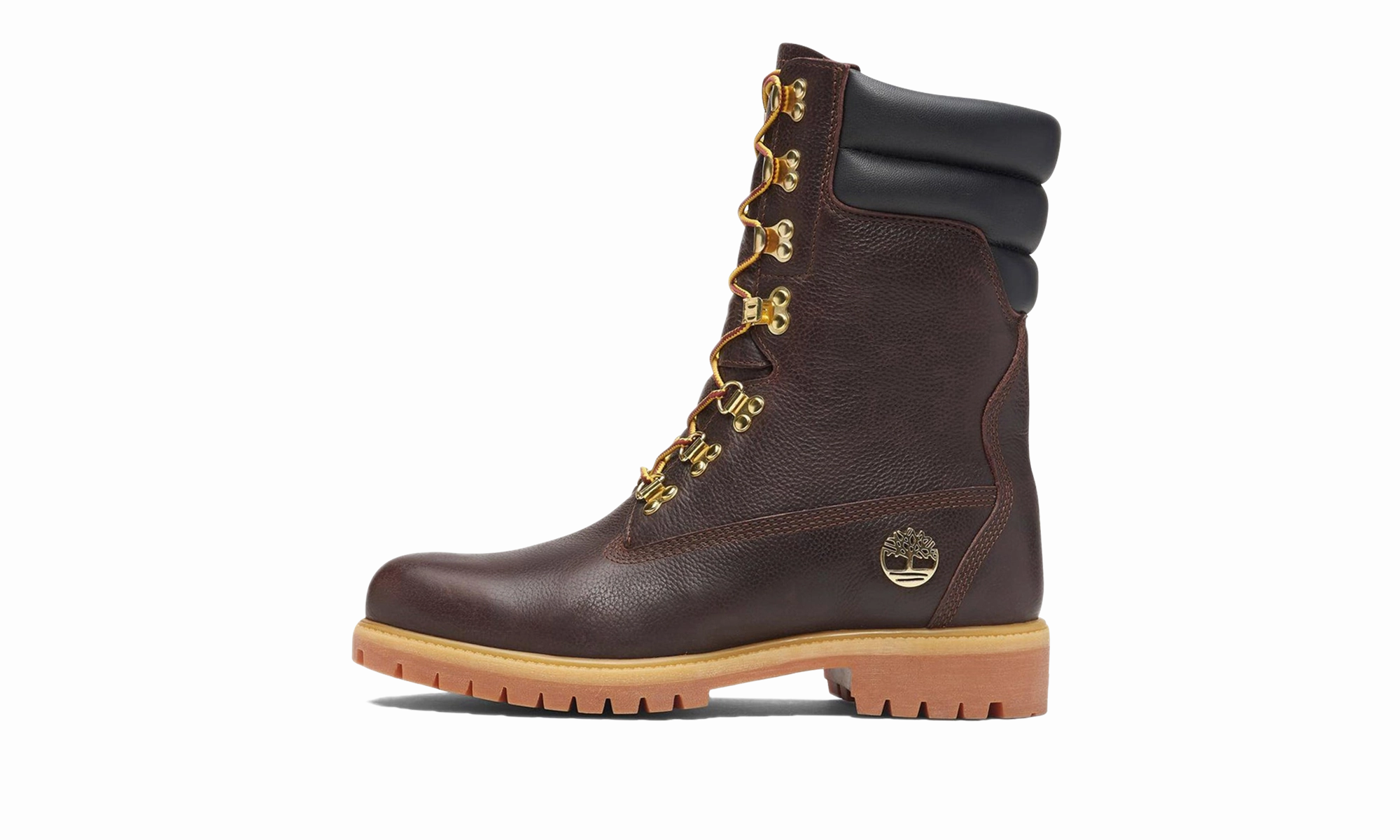Premium Tall Lace Up Waterproof Boot "Brown" Daytime Wear Tread Control