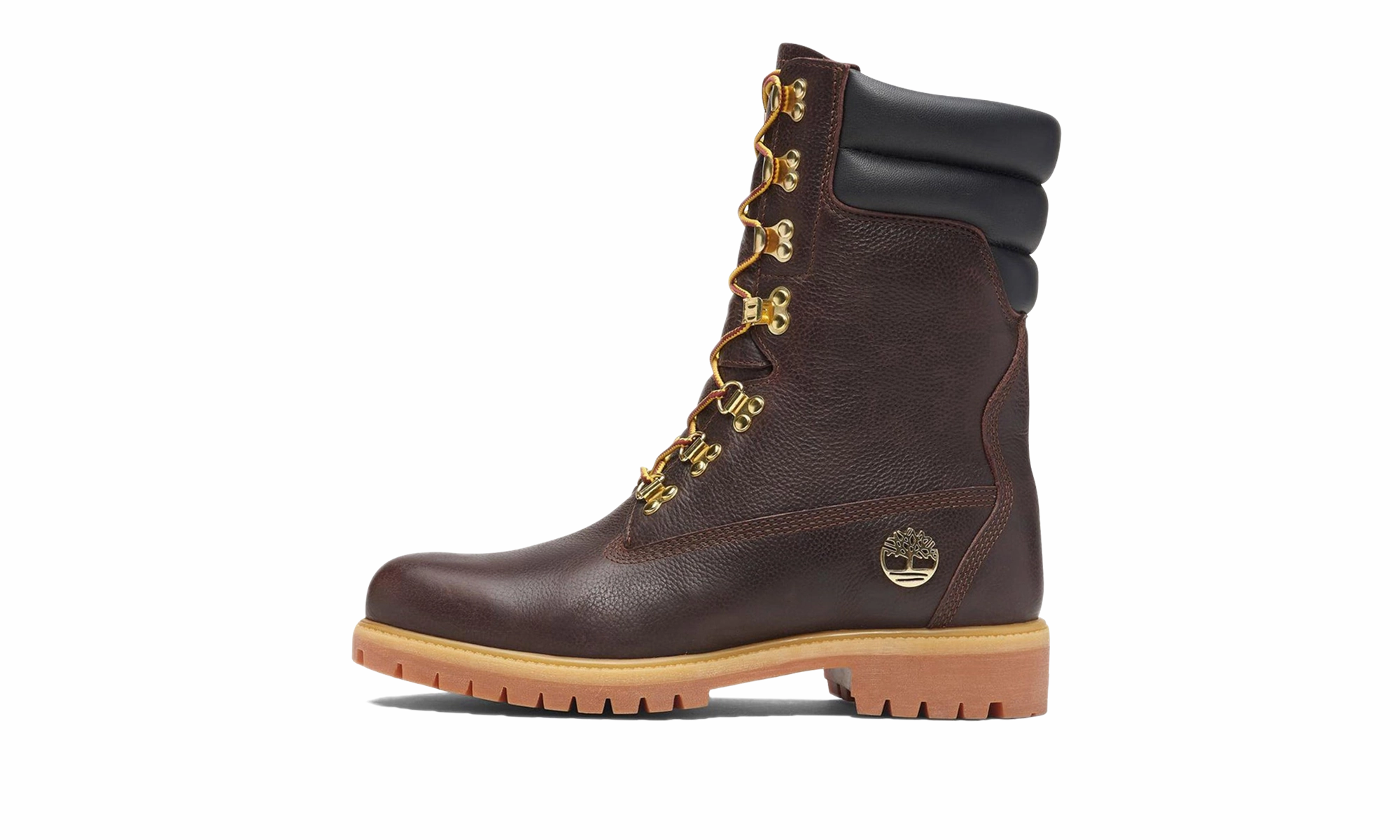 Premium Tall Lace Up Waterproof Boot "Brown" Deep Tread Supportive Design