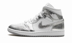 Trend-setting sole Air Jordan 1 Mid SE WMNS "Metallic Silver"