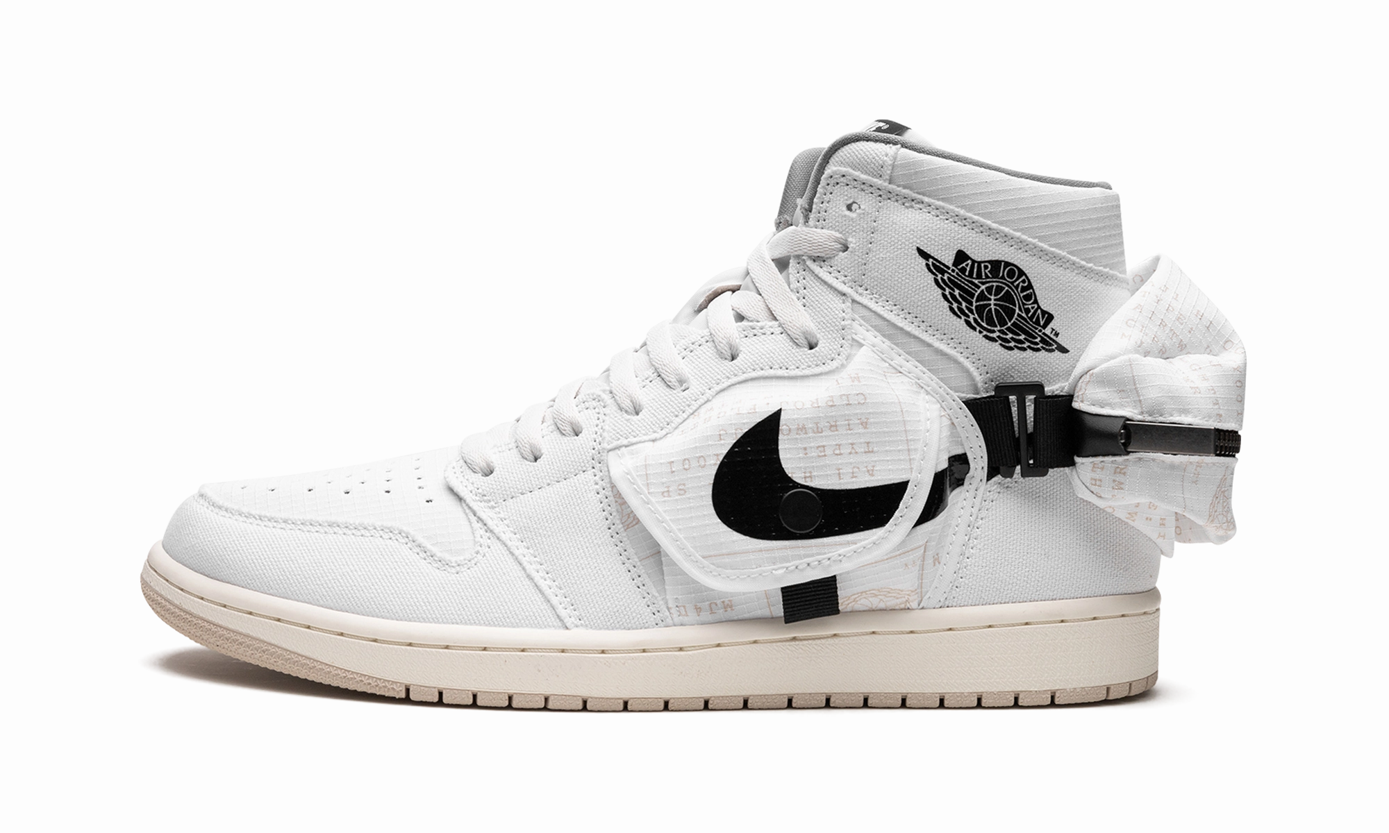 Timeless traction Air Jordan 1 Utility "WHITE BLACK"