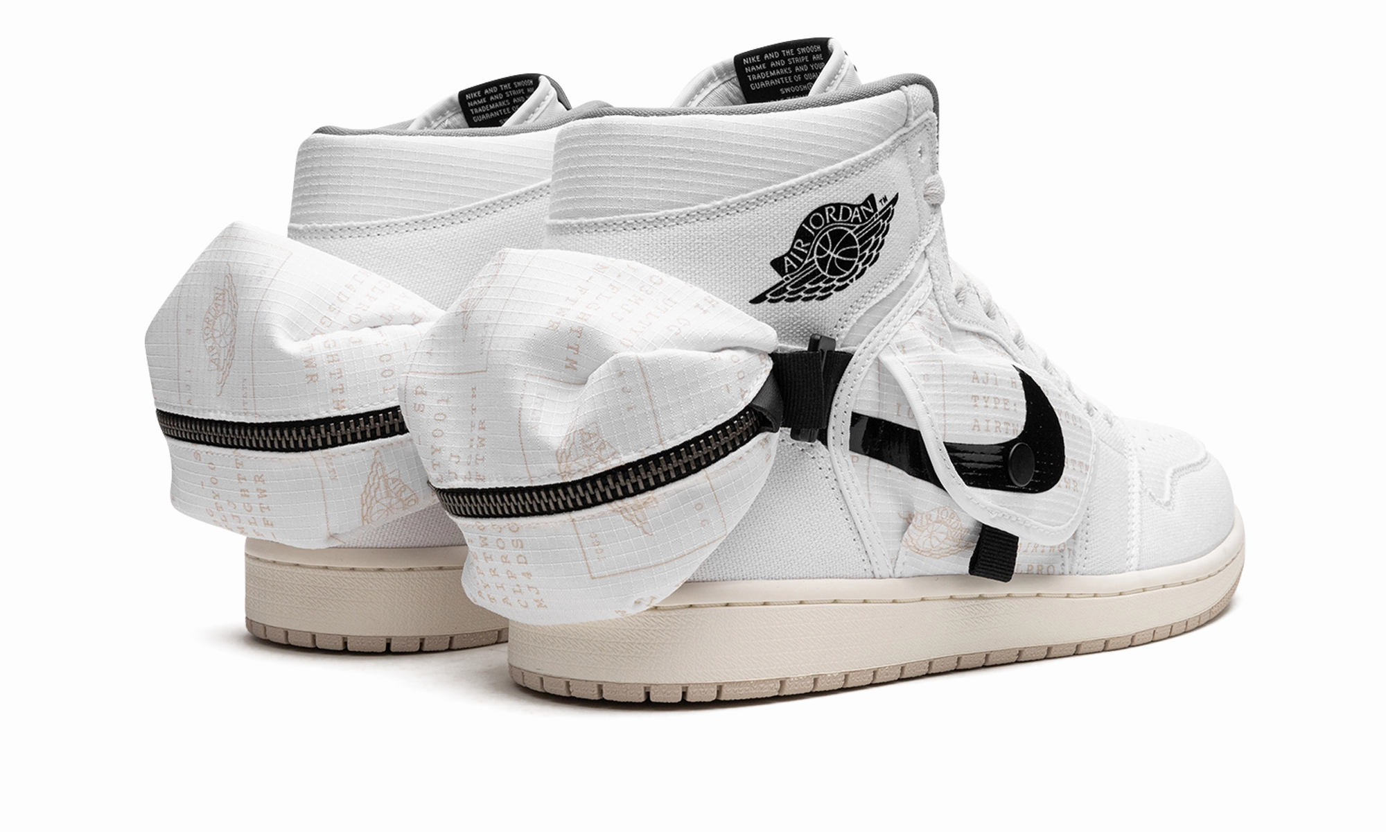 Unique Style Sport Utility Air Jordan 1 Utility "WHITE BLACK"