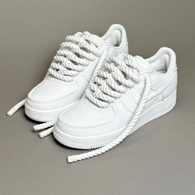 Nike Air Force 1 Canvas Rope Laces White??V2 air pockets