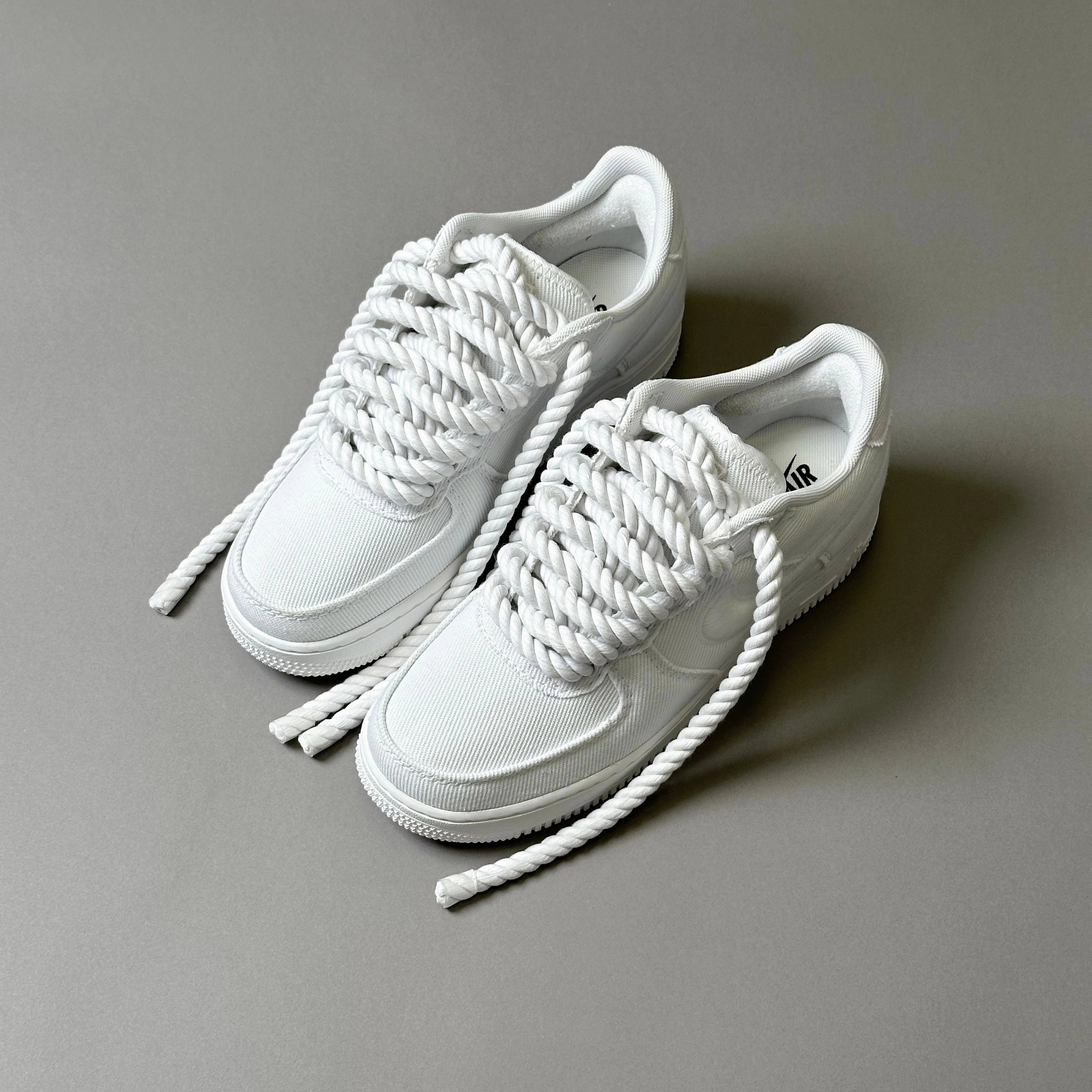 Nike Air Force 1 Canvas Rope Laces White??V2 Outdoor Ready