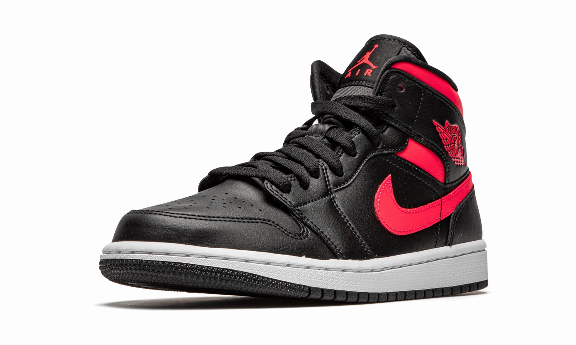 AIR JORDAN 1 MID WMNS "Siren Red" Ultra-soft traction Speed Step