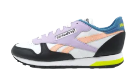 Classic Leather WMNS "White/Black/Purple" senior running virtual run