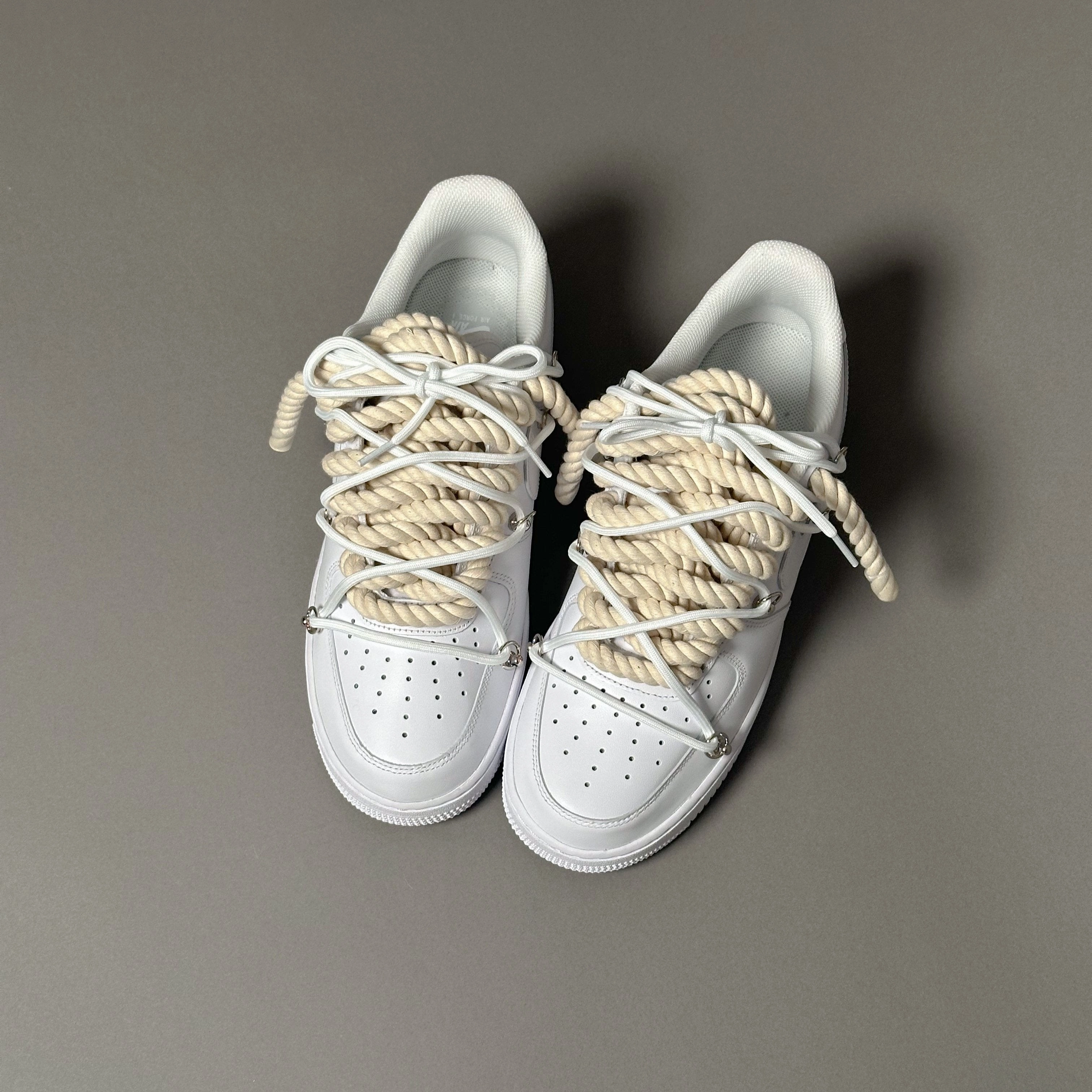 Nike Air Force 1 "Rope Laces Cream" injury support anti - blister shoes