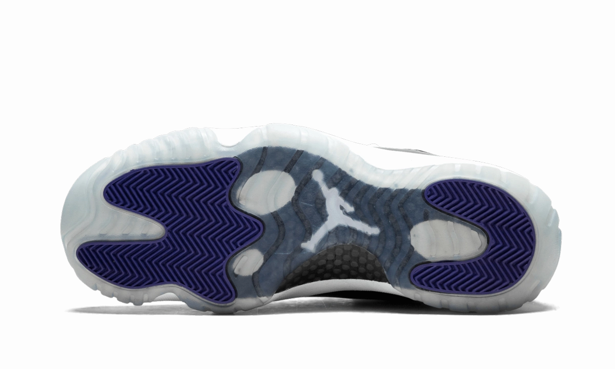 Air Jordan 11 Retro Low "Concord" running in wide tracks shoes light - use