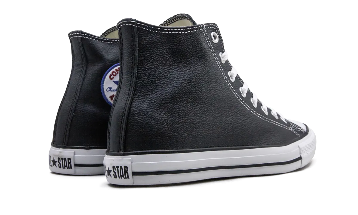 Chuck Taylor All Star Hi "Black Leather" Bright Pop Skip Step