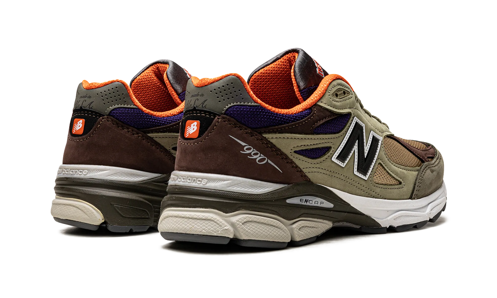 990v3 Made In USA "Teddy Santis - Khaki" vegan - feature shoes running in a desert oasis area shoes