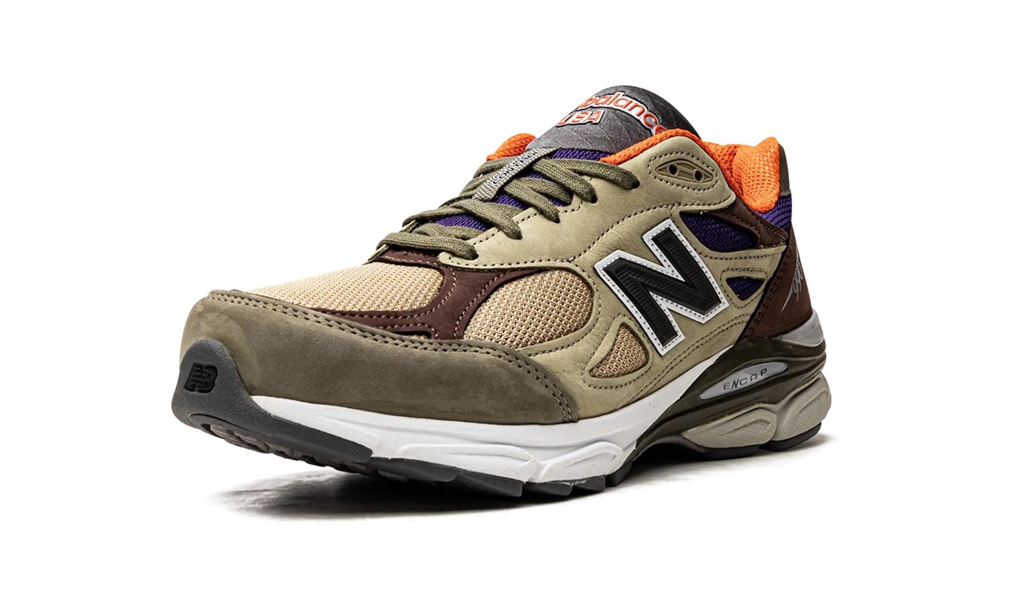 990v3 Made In USA "Teddy Santis - Khaki" running with a smooth outsole