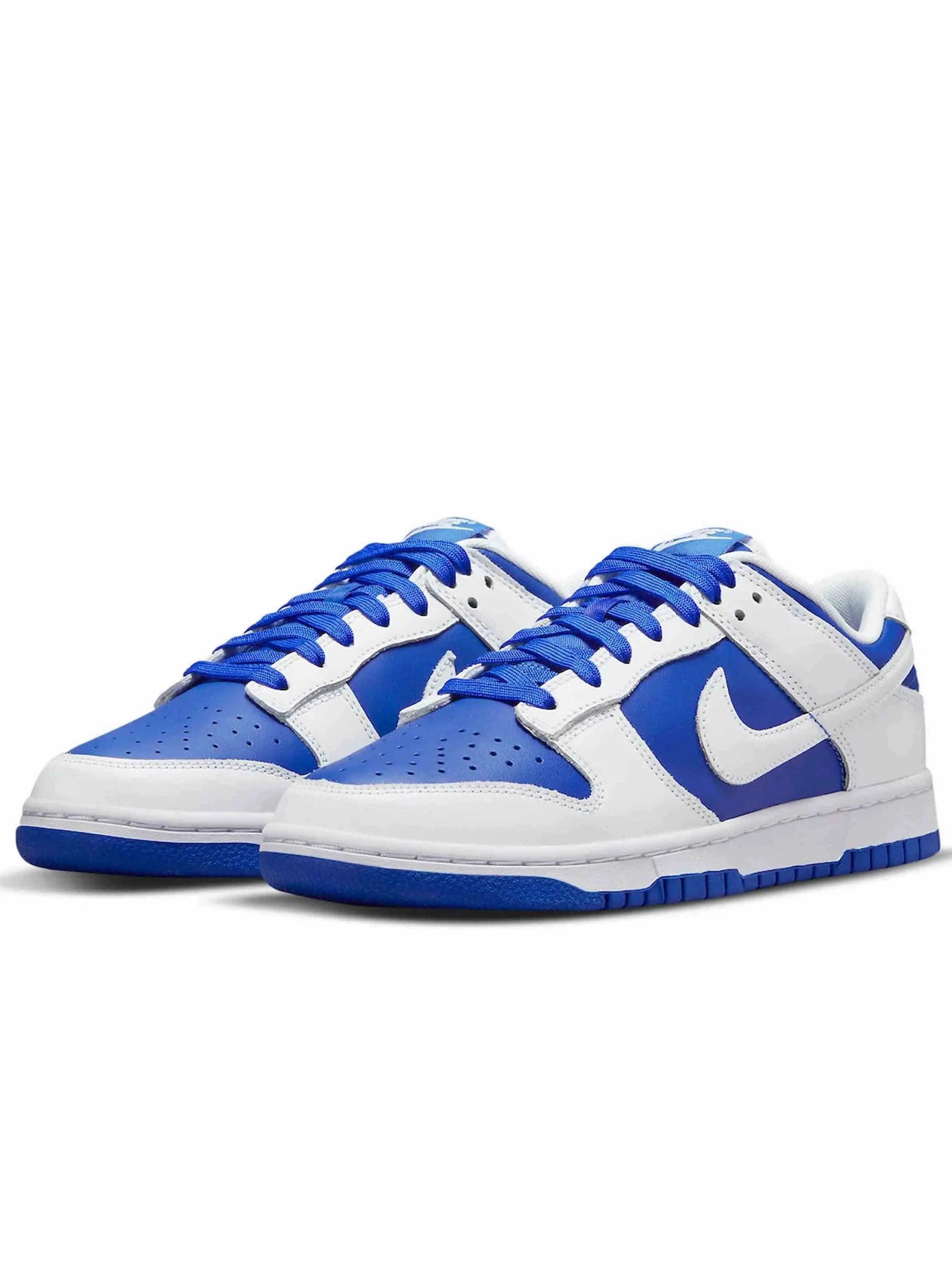 cross - country shoes sports - brand shoes Nike Dunk Low Racer Blue White