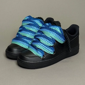 youth running footgear Nike Air Force 1 Rope Laces Lanvin??Blue